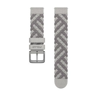 POLAR WRIST BAND 20MM ALCANTARA GREIGE M