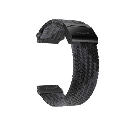 POLAR  20MM FONOTT ÓRASZÍJ FEKETE S-L