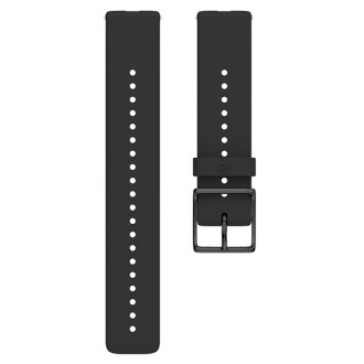 POLAR SILICONE WRIST BAND 20MM BLACK M/L