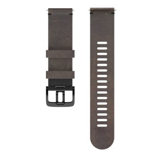 POLAR WRIST BAND 22MM LEATHER BROWN M/L